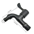 Awuniuwa Clearance! Kitchen Faucet 4 Points Black Baking Paint Single