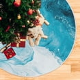 thumbnail image 5 of Coolnut Marble Christmas Tree Skirt Home Decoration Large Round Christmas Tree Skirt for Holiday Party Home Christmas Day Ornaments,35.4", 5 of 6
