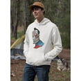 thumbnail image 2 of Robot Face. Hoodie Men -Image by Shutterstock, Male 4X-Large, 2 of 4