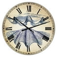 thumbnail image 1 of DesignArt Blue Sea 4 Large Wall Clock, 1 of 2