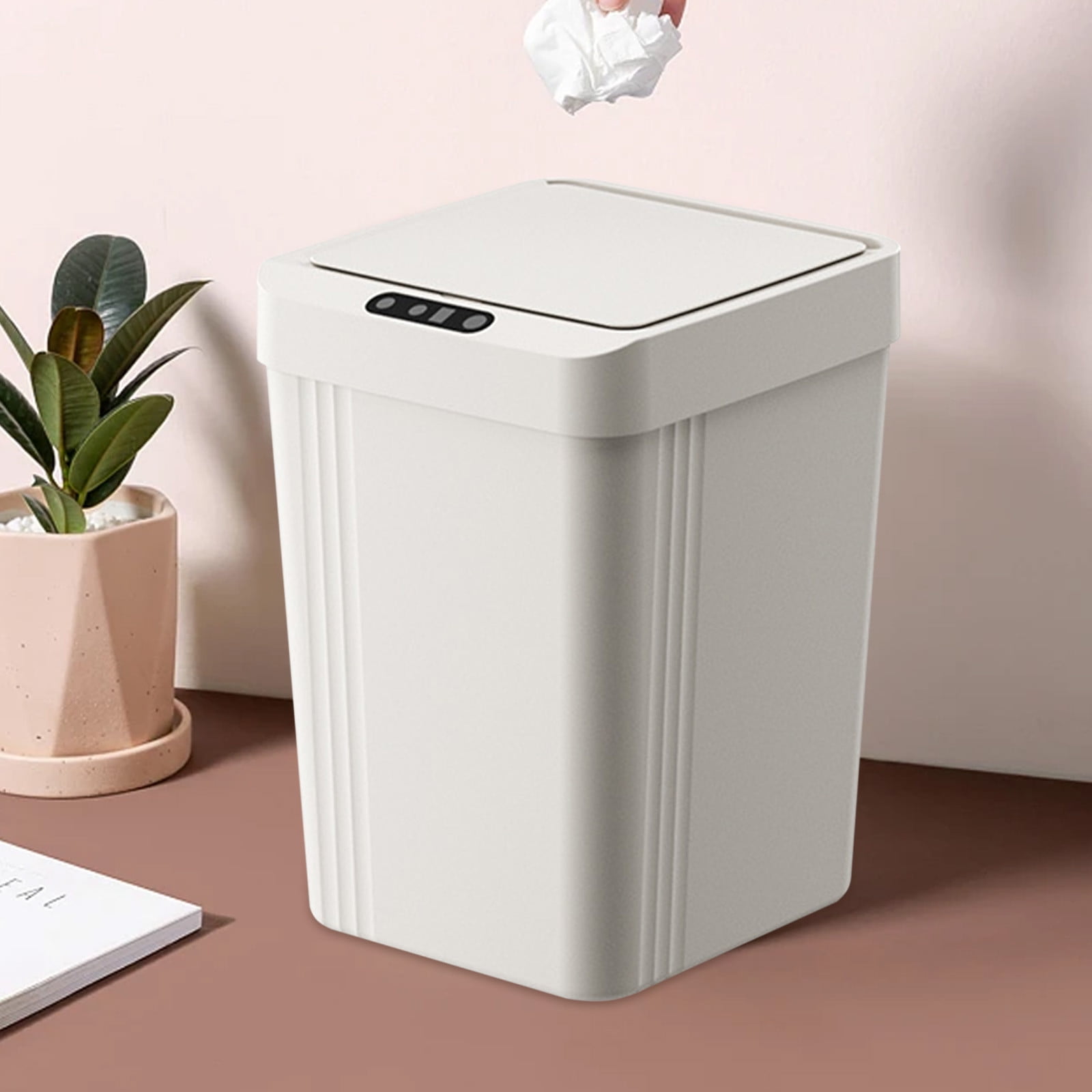 SSZMDLB under $5 Sensor Trash Can, Automatic Motion Sensor Bin, Touchless Kitchen Trash Can, Smart Waste Bin, Bathroom Office Trash Can, Hands-Free Garbage Bin
