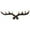 Rust Brown, variant on Sunshy Vintage Cast Iron Deer Antlers Wall Mounted Hooks | Antique Finish Metal Clothes Hanger Rack W/Hooks for Coats, Jackets, Purses and More | Includes Screws and Anchors, Antique White