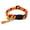Red, variant on Adjustable Striped Pet Collar with Bell & Pendant - Durable Polyester, No Battery Needed, Perfect for Weddings & Special Occasions, Fits Cats & Small Dogs, White with Colorful Stripes & Golden Accent