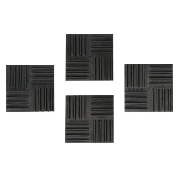 Mobutofu 4 Pcs Anti Vibration Isolation Pads Vibration Damping Pad Solid Rubber Black for Washing Machine
