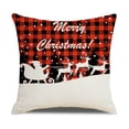 thumbnail image 4 of Juego de almohada navideñas de invierno , juego de almohada decorativas de lino para sala de estar, cama, sofáB4PCS, 4 of 5