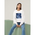 thumbnail image 2 of Watercolor Astrology Xi Sweatshirt Women -Grace Popp Designs, Female XX-Large, 2 of 4