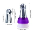 thumbnail image 5 of 21 Pack Spherical Icing Piping Nozzles Russian Ball Pastry Tips Fondant Gadgets, 5 of 10