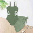 thumbnail image 6 of mgoYE Kids Swimsuit Girls Swimsuit Cut Out One Piece Bathing Suit with Cover Up Skirt Adjustable Straps Girls' Swimwear(AG,13-14 Years), 6 of 6
