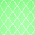 thumbnail image 1 of Ahgly Company Indoor Square Trellis Emerald Green Modern Area Rugs, 3' Square, 1 of 4