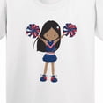 thumbnail image 4 of Inktastic African American Girl, Cheerleaders, Cheerleading Youth T-Shirt, 4 of 5