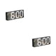 thumbnail image 4 of Reloj despertador Advancent Pantalla de temperatura electrónica digital Termómetro Control de voz Snooze Calendario portátil Tipo 2 2piezas, 4 of 6