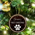 thumbnail image 5 of Dog Ornament, Dog's First Christmas Ornament 2025, Personalized Name Pet Ornament Gift, Dog Dad Dog Mom Xmas Ornament Keepsake, Pet Ceramic Ornament, Customized Puppy 1st Xmas Decor 3LP2F6, 5 of 6