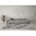 thumbnail image 3 of Ahgly Company Indoor Rectangle Checkered Gray Modern Area Rugs, 8' x 12', 3 of 4