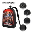 thumbnail image 5 of 17IN Wres-Tler W-W,E Backpack with Insulated Lunch Box Pencil Case 3PCS Laptop Bookbag Set, 5 of 8