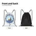 thumbnail image 5 of Kdxio Not All Who Wander Are Lost2 Print Drawstring Backpack Bag,Waterproof Draw String Back Sack, Gym Drawstring Bags Swim Bag For Unisex, 5 of 9