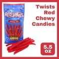 thumbnail image 2 of Twists Red Chewy Candies 5.5 oz for Spring Birthday Wedding Party Favors Sweet Snacking Treats Gummies Basket Stocking Stuffers Goodie Bag Bowl Fillers Candy Dish Buffet Gift Supplies - 2 count, 2 of 7