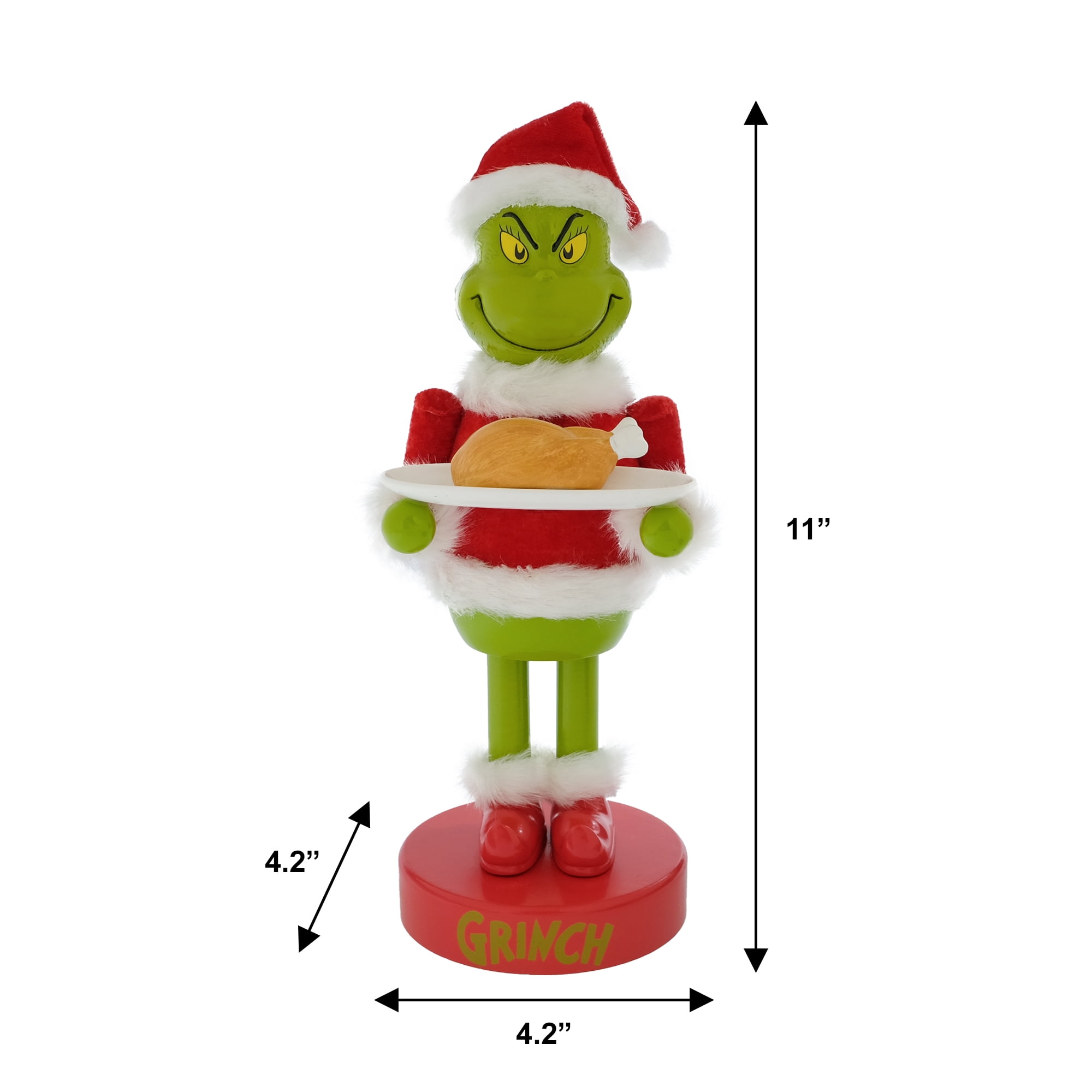 Dr. Seuss' How The Grinch Stole Christmas 11 Inch Collectible Wooden Nutcracker, by Ruz