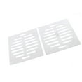 thumbnail image 1 of Cubierta de desagüe cuadrada de acero inoxidable para cocina y baño Uxcell 6" 15cm 2pcs, 1 of 5