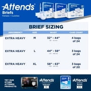 Attends DermaDry Plus Adult Brief DDP20 Medium Case of 96, White