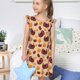 thumbnail image 4 of Balery Thanksgiving Turkey and Pumpkin Camisón de princesa para niñas, pijama de algodón con mangas abullonadas, suave y bonito.-XX-Large, 4 of 6
