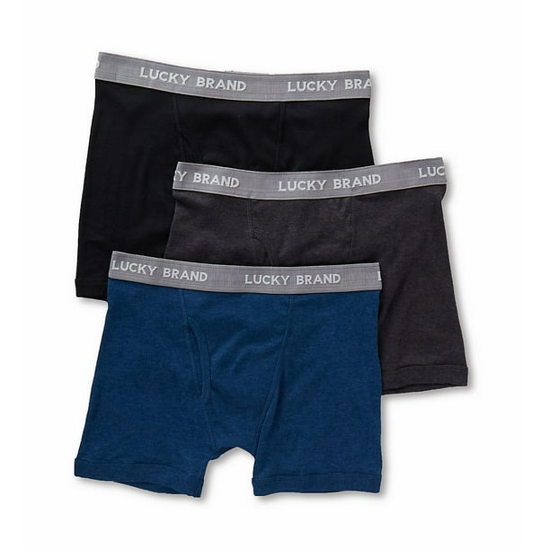 Lucky Lucky 171PB06 100 Cotton Boxer Briefs 3 Pack