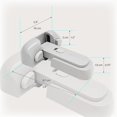 thumbnail image 3 of Fridge Lock Foryouth Refrigerator Lockyouth Proof Freezer to Keep Door Closed One Handed Operation Strong Adhesive Tapes Included White Door Stopdoor Wedge Rubber Door Stop Floor Door Stopper Heavy D, 3 of 8
