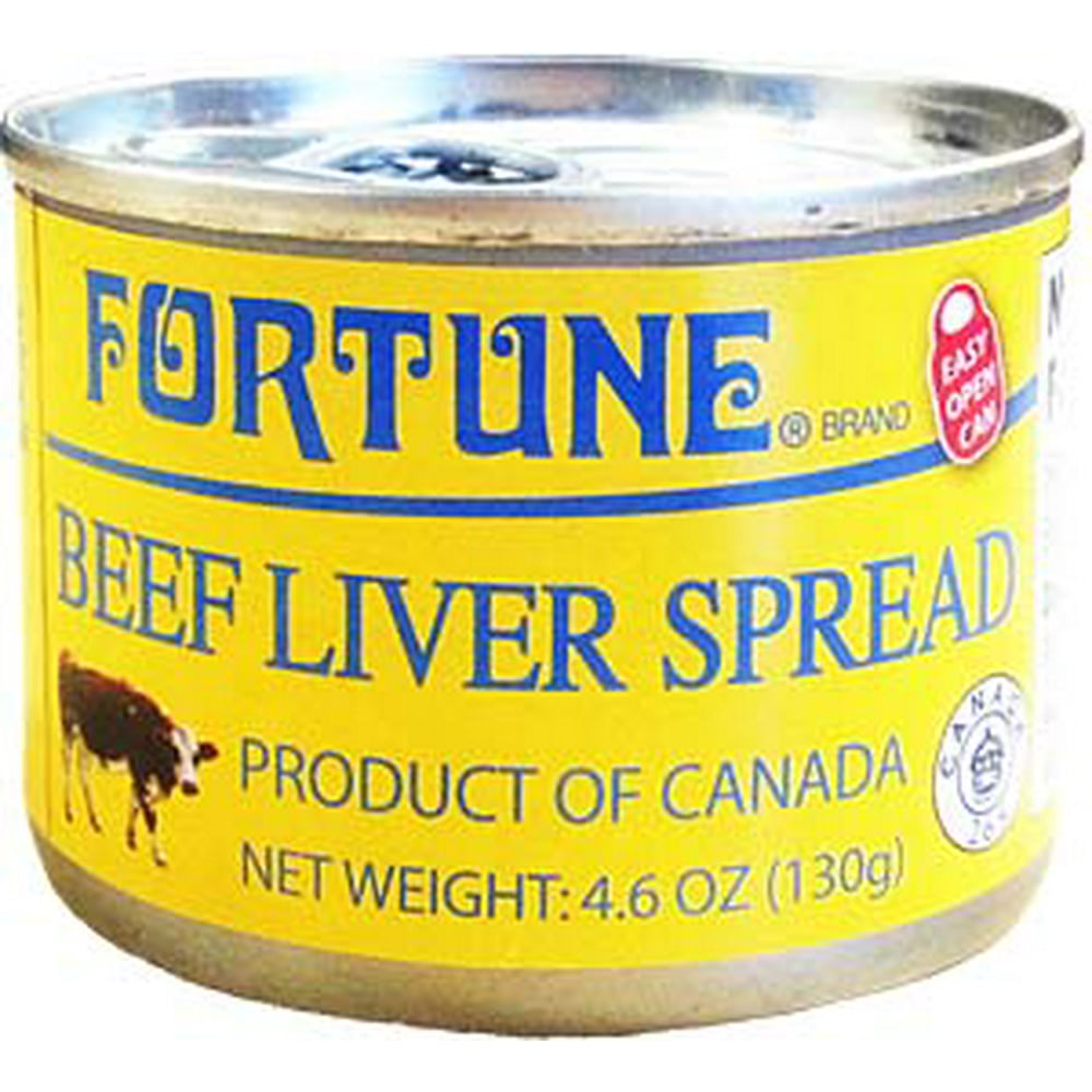 Fortune Brand Canned Beef Liver Spread, 4.6 Oz, 24 Ct