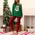 thumbnail image 5 of Censtreet Pajama Set for Women 2 Piece Lounge Set Christmas Plaid Short Sleeve Tops and Shorts Soft Sleepwear, 5 of 9