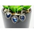 thumbnail image 6 of KATGI Fashion Heart of The Ocean Austrian Crystal Necklace and Earrings (Set), 6 of 16