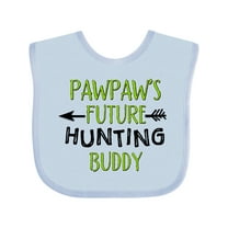 Inktastic Pawpaws Future Hunting Buddy Boys or Girls Baby Bib