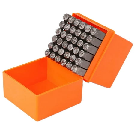 

36-Piece 3mm Number & Capital Letter Stamp Set (A-Z & 0-9) Punch Perfect for Imprinting Metal Plastic Wood Leather