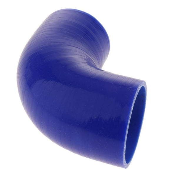 3 90Degree Silicone hose Elbow Coupler 76mm 3 Pipe blue 
