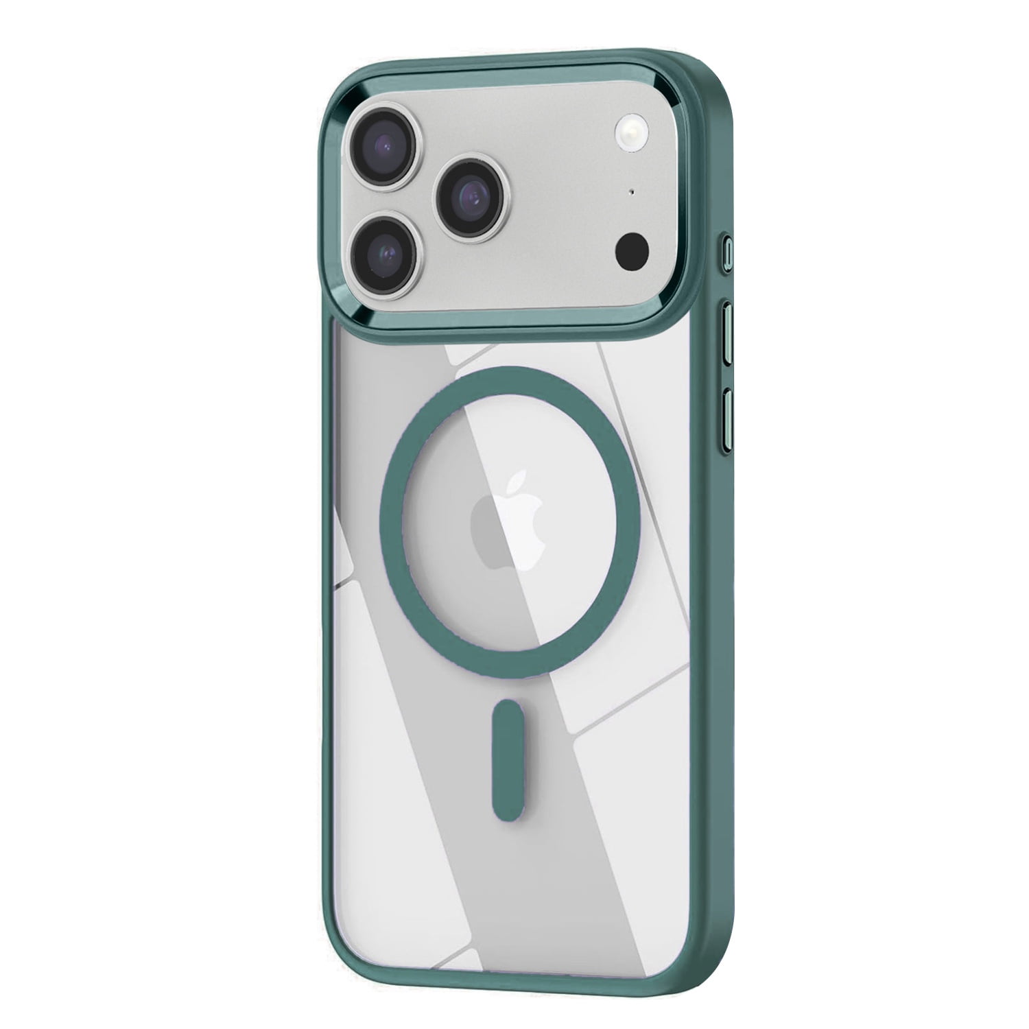 Clear Shiny Protective Cover for iPhone 17 Pro Max - Green