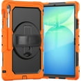 thumbnail image 1 of Funda para Samsung Galaxy Tab S10 FE+ Plus de 13,1 pulgadas modelo 2025 (X620/X626B), funda protectora resistente a prueba de golpes con protector de pantalla, soporte giratorio de 360°,correa de mano, 1 of 9