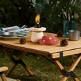 thumbnail image 3 of Outdoor Decorations for Patio Ceramic Mushroom Shaped Tabletop Torch for Outdoor Garden Yard Table, 3 of 7