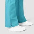 thumbnail image 6 of Wink WonderFLEX Grace - Women's Flare Leg Cargo Scrub Pant, Aqua, M Tall, 6 of 7