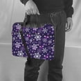 thumbnail image 5 of Lsque Christmas Purple Snowflakes Pattern Laptop Bag – Portable & Slim Single-Shoulder Computer Case with Adjustable Strap, Protective, Lightweight for 13”/14”/15.6” Laptops, 5 of 7
