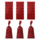 thumbnail image 2 of Nvzi 150 bolsas de celofán con lazos retorcidos para regalos de fiesta, dulces, repostería, tartas, bodas, cumpleaños (rojo y negro), 2 of 5