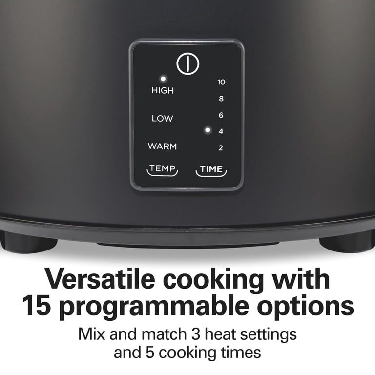 Hamilton Beach 5-Quart Programmable Slow Cooker, Black photo 3