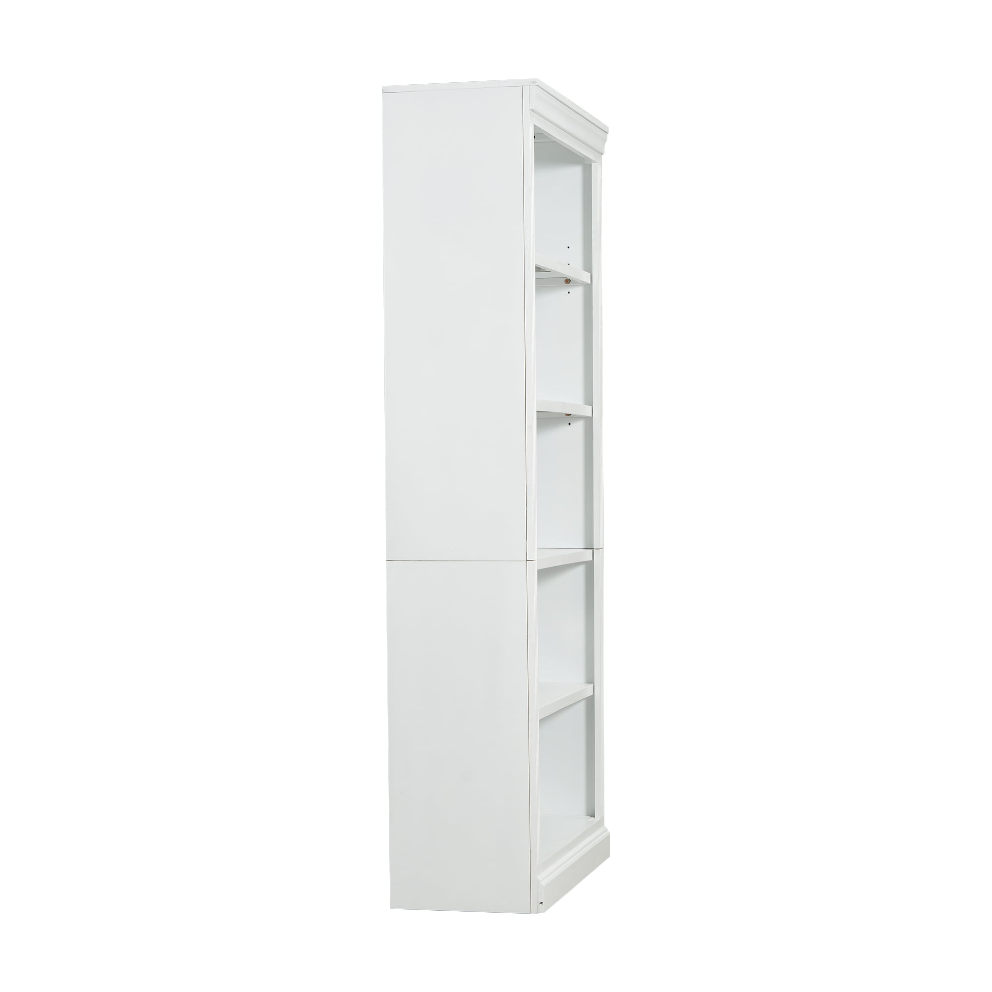 Euroco 83.4" Tall Wood Bookcase,5-Tier Home Decor Bookshelves with Adjustable Storage Shelves,Storage Organizer for CDs/Books/Movies,Free Standing Storage Shelves