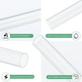 thumbnail image 2 of 1-Pack Clear Rigid Pipe, 28mm(1.1") ID x 30mm(1.18") OD 1ft Round Plastic Tube for Water Pipe/Fish Tank/Wire Protection, High Hardness Tubing [305mm, Clear Blue], 2 of 7