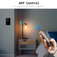 thumbnail image 3 of Wi-Fi Smart Dimming Touch Switch Voice Control Compatible with Alexa Google Home App Remote Control Schedule Home Sharing Light Control Touch Switch, 3 of 8