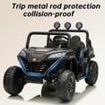 thumbnail image 5 of LUIBAS 24V 4WD Kids Ride on UTV Off-Road Ride on Truck Buggy Car Battery Powered Electric Vehicle 4 Wheeler with Remote Control, Music, LED Lights, Bluetooth, Storage Trunk, for Girls Boys, Black, 5 of 7