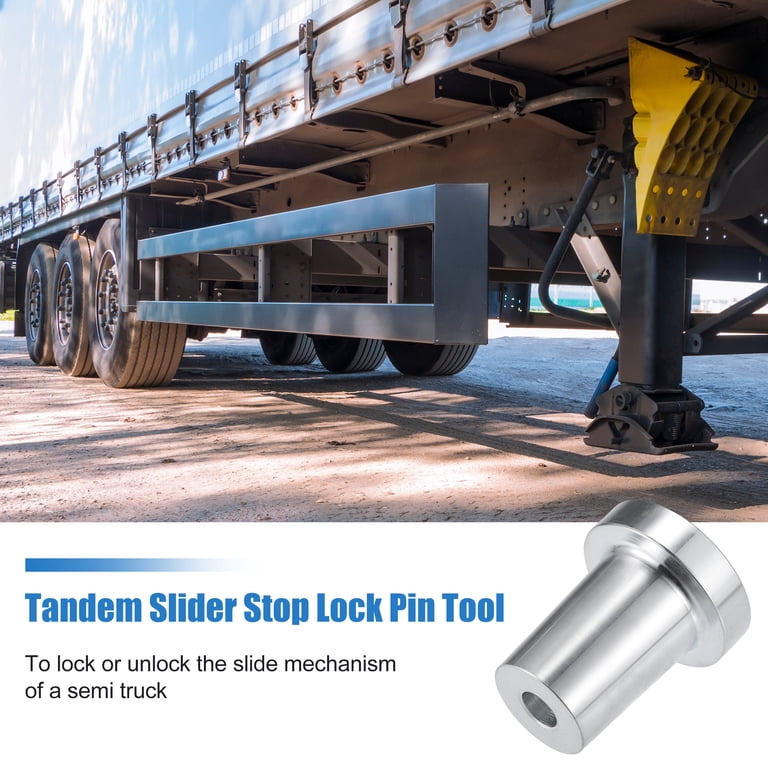 Tandem Slide Stopper For Semi Trucks - Magnetic Axle Alignment Tool With Lock Pin