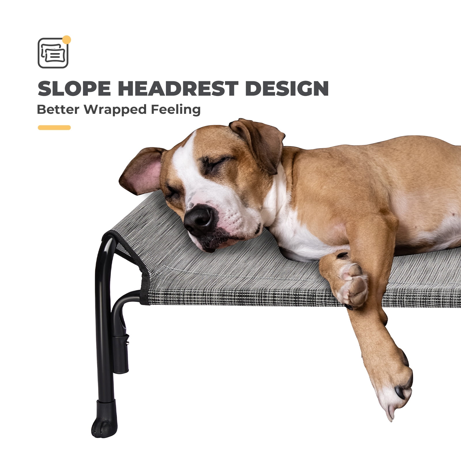 Veehoo Cooling Elevated Dog Bed, Chew Proof Dog Cot with