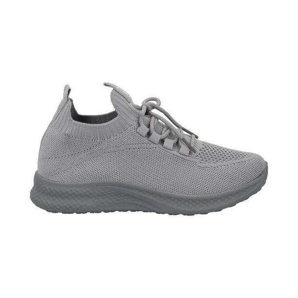 Tenis Mujer TRAX BY MR SHU Transpirables Flexibles Textiles gris 24