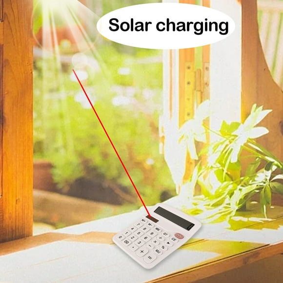 Calculator 12 Keys True Solar Sun Power Suitable For Finance Supermarket Accounting Office Can Hold Batteries