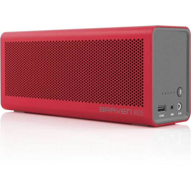 braven 805 portable wireless bluetooth speaker [18 hour playtime] built