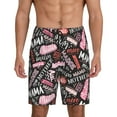 thumbnail image 2 of Picia Various Languages Mother Pajama Shorts for Men, Men's Pajama Bottoms, Sleepwear,Short Pajama Pants-Small, 2 of 9