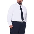 thumbnail image 4 of INSPIRE CHIC Men's Big & Tall Long Sleeve Button Down Formal Shirt with Chest Pocket XL White, 4 of 5